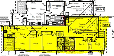 Floorplan of Homely semi-detached listing, 1/31 Connor Crescent, Caboolture QLD 4510