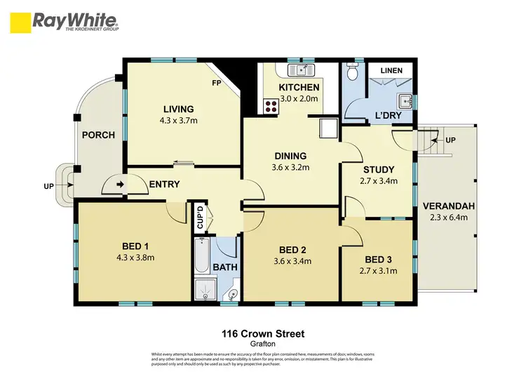 Floorplan of Homely house listing, 116 Crown Street, Grafton NSW 2460