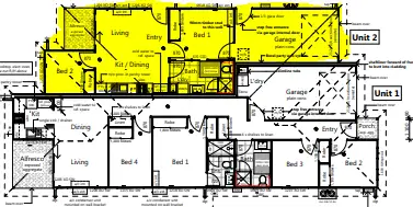 Floorplan of Homely semi-detached listing, 2/31 Connor Crescent, Caboolture QLD 4510