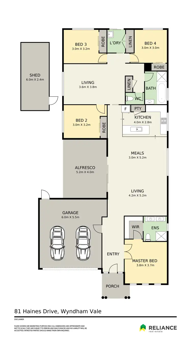 Floorplan of Homely house listing, 81 Haines Drive, Wyndham Vale VIC 3024
