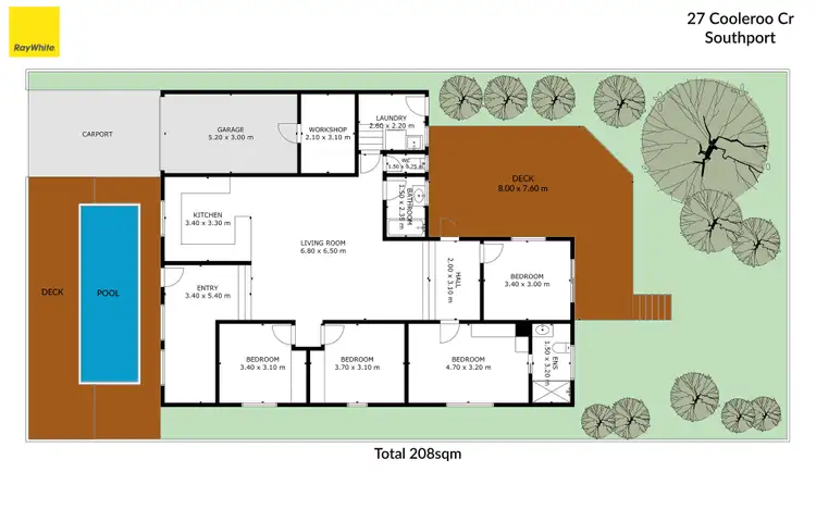 Floorplan of Homely house listing, 27 Cooleroo Crescent, Southport QLD 4215