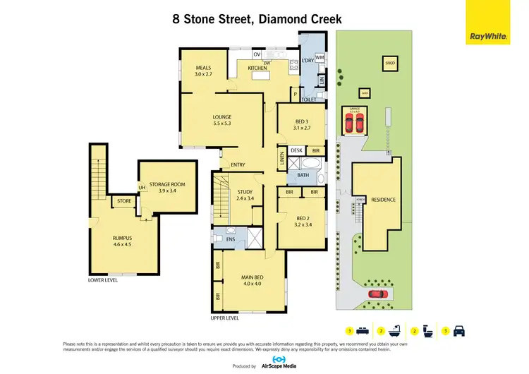 Floorplan of Homely house listing, 8 Stone Street, Diamond Creek VIC 3089