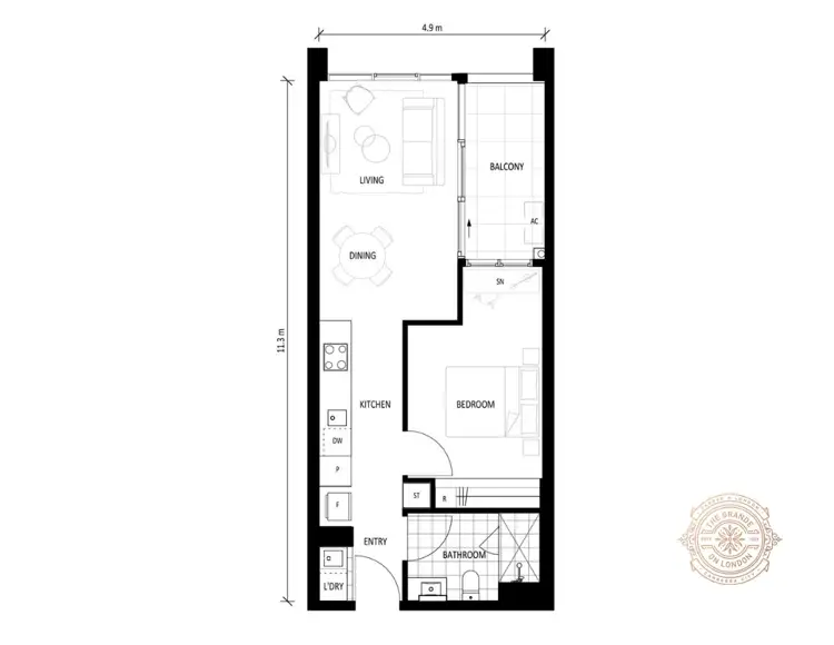 Floorplan of Homely apartment listing, Address available on request