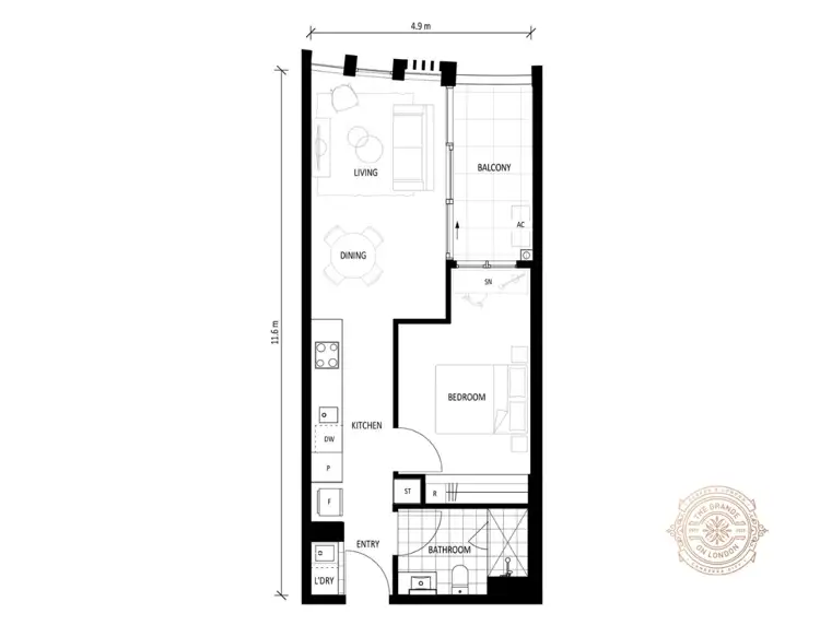 Floorplan of Homely apartment listing, Address available on request