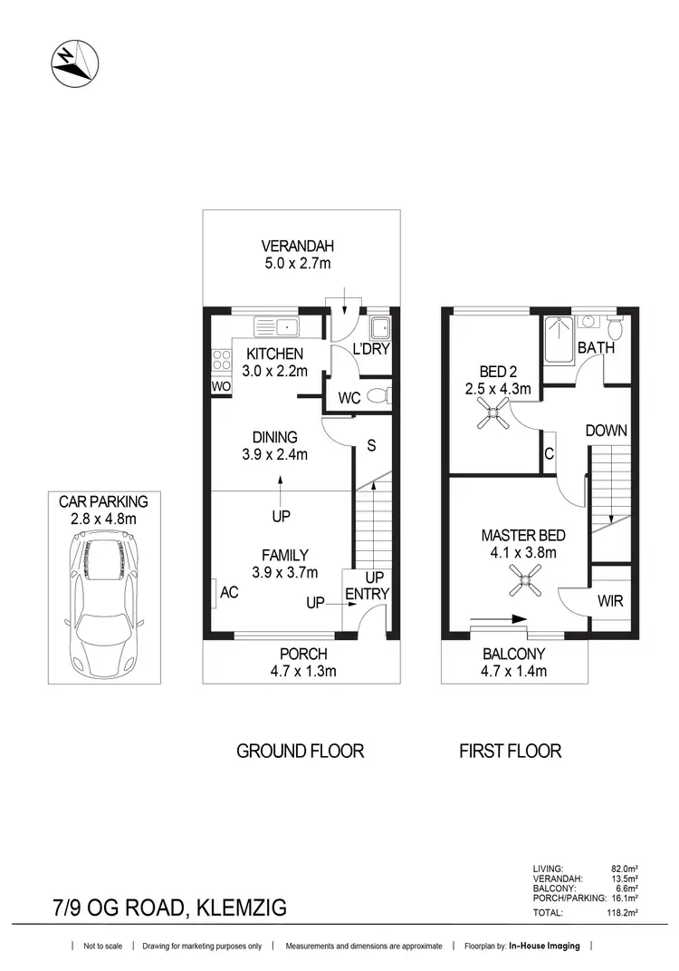Floorplan of Homely townhouse listing, 7/9 Og Road, Klemzig SA 5087