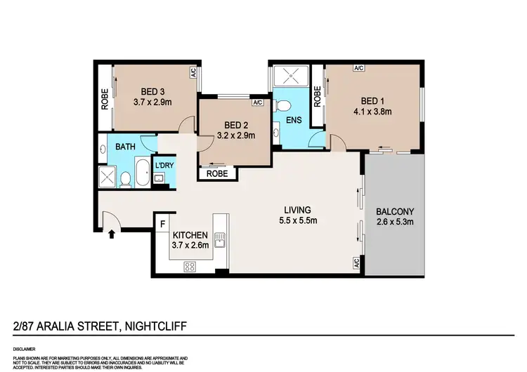 Floorplan of Homely apartment listing, 2/87 Aralia Street, Rapid Creek NT 810