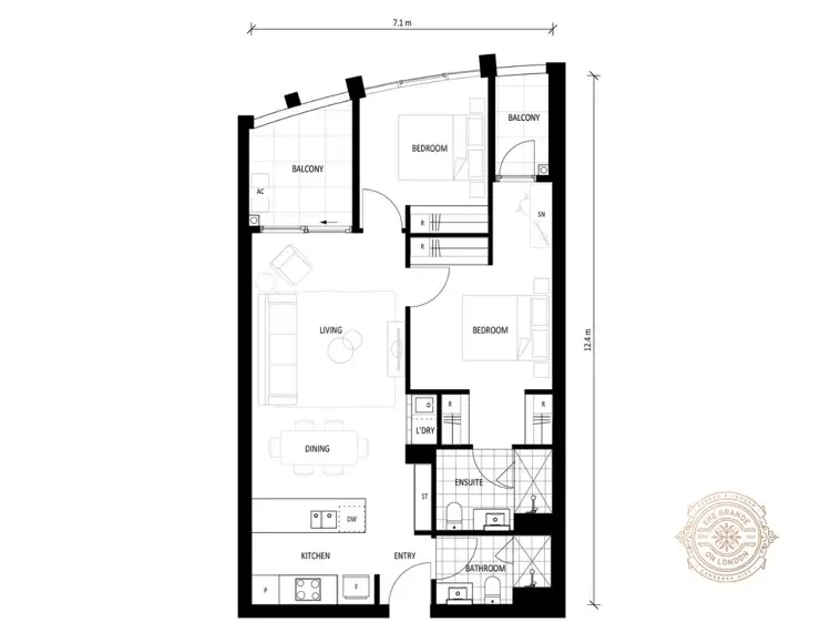 Floorplan of Homely apartment listing, Address available on request