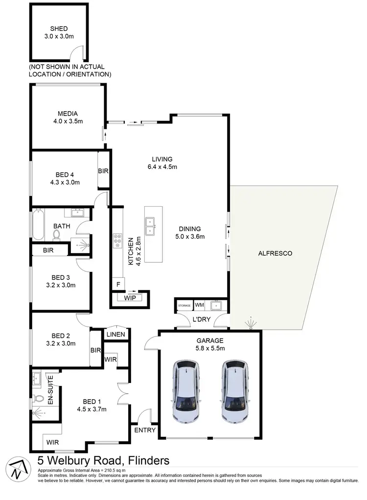 Floorplan of Homely house listing, 5 Welbury Road, Flinders NSW 2529