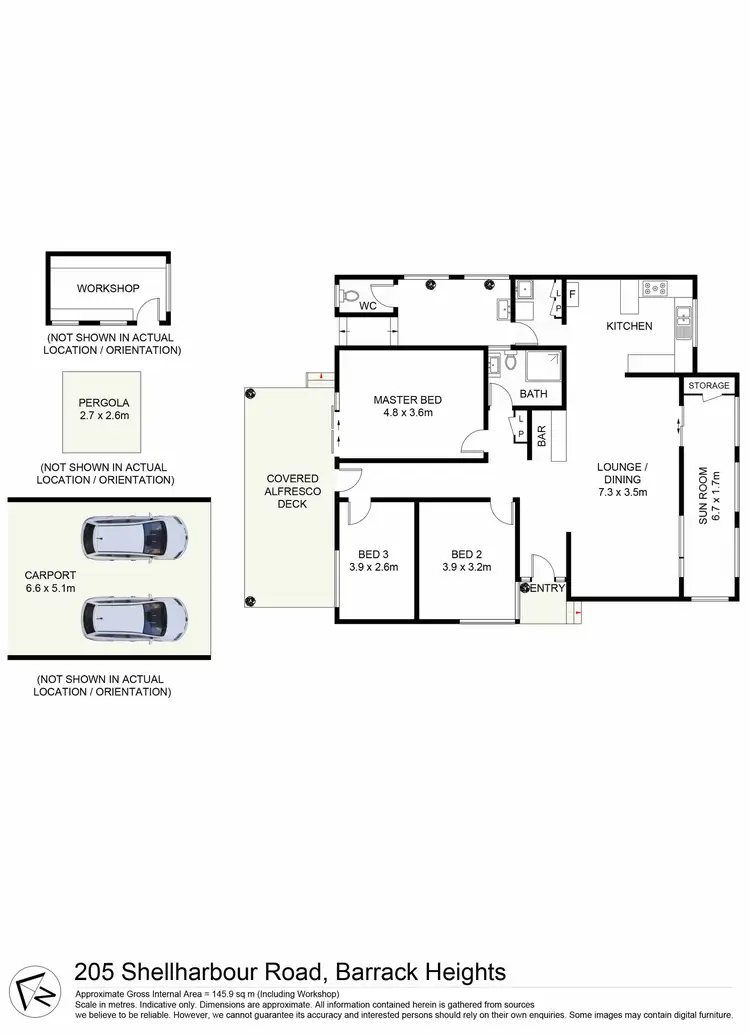 Floorplan of Homely house listing, 205 Shellharbour Road, Barrack Heights NSW 2528