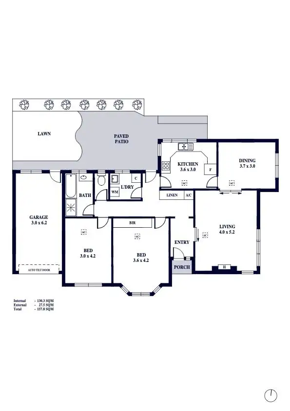 Floorplan of Homely house listing, 1 Kooyong Court, Leabrook SA 5068