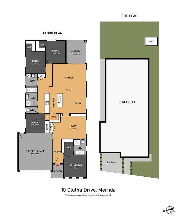 Floorplan of Homely house listing, 10 Clutha Drive, Mernda VIC 3754