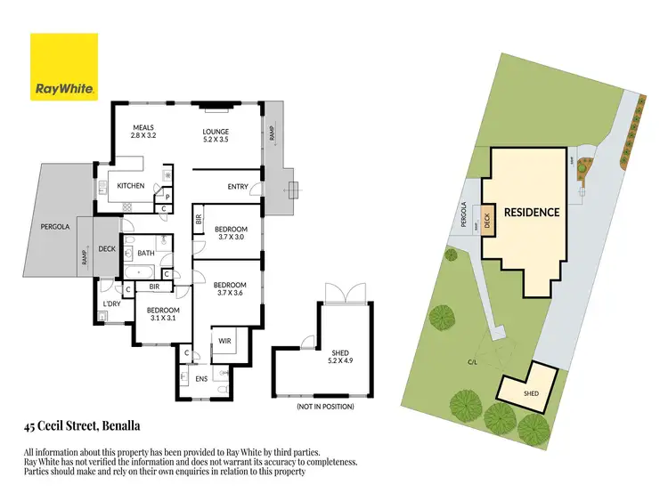 Floorplan of Homely house listing, 45 Cecil Street, Benalla VIC 3672