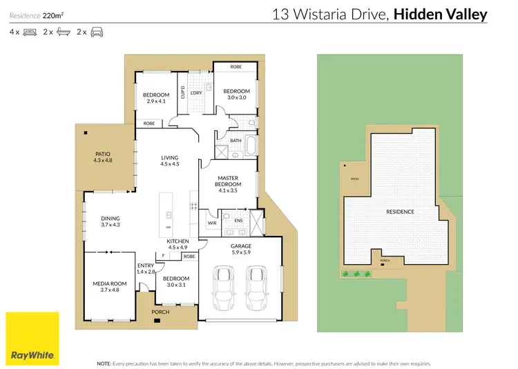 Floorplan of Homely house listing, 13 Wistari Drive, Hidden Valley QLD 4703