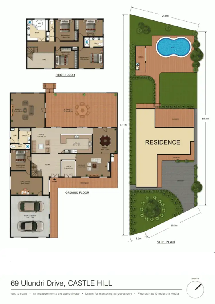 Floorplan of Homely house listing, 69 Ulundri Drive, Castle Hill NSW 2154