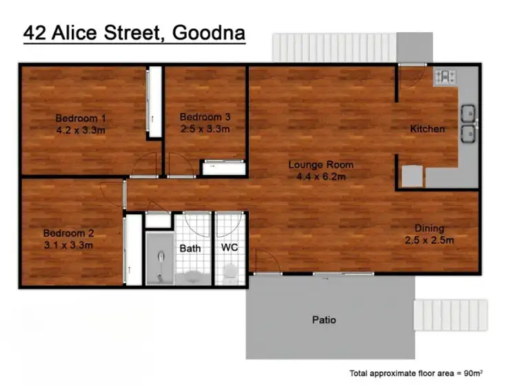 Floorplan of Homely house listing, 42 Alice Street, Goodna QLD 4300