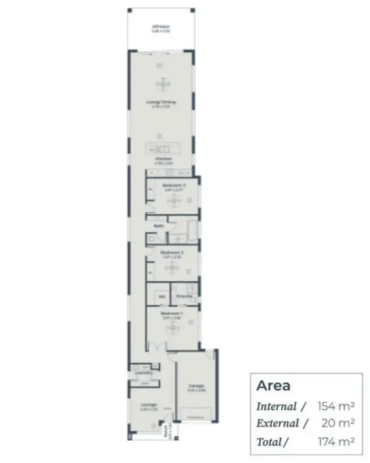 Floorplan of Homely house listing, 5A Bowey Avenue, Enfield SA 5085