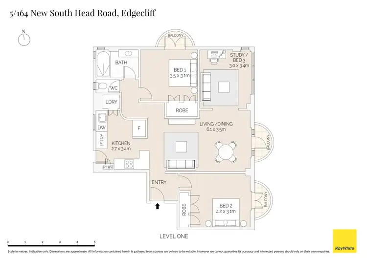 Floorplan of Homely apartment listing, 5/164 New South Head Road, Edgecliff NSW 2027