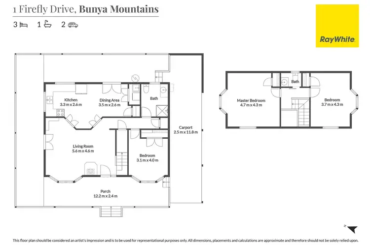 Floorplan of Homely house listing, 1 Firefly Drive, Bunya Mountains QLD 4405