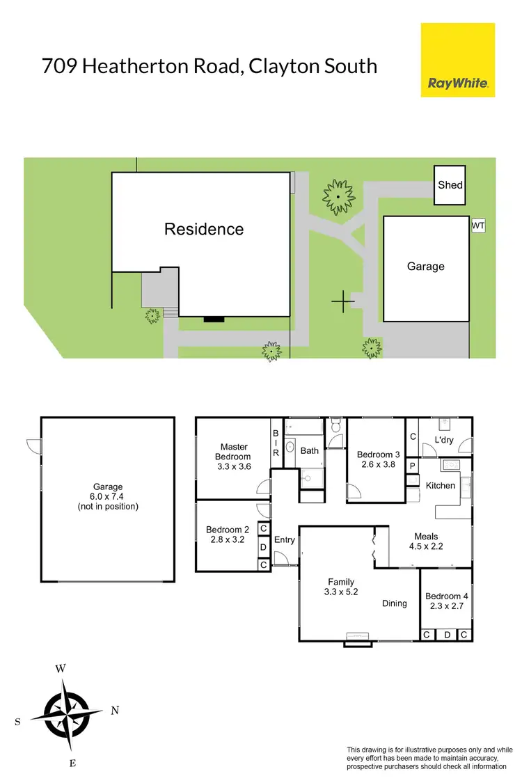Floorplan of Homely house listing, 709 Heatherton Road, Clayton VIC 3168