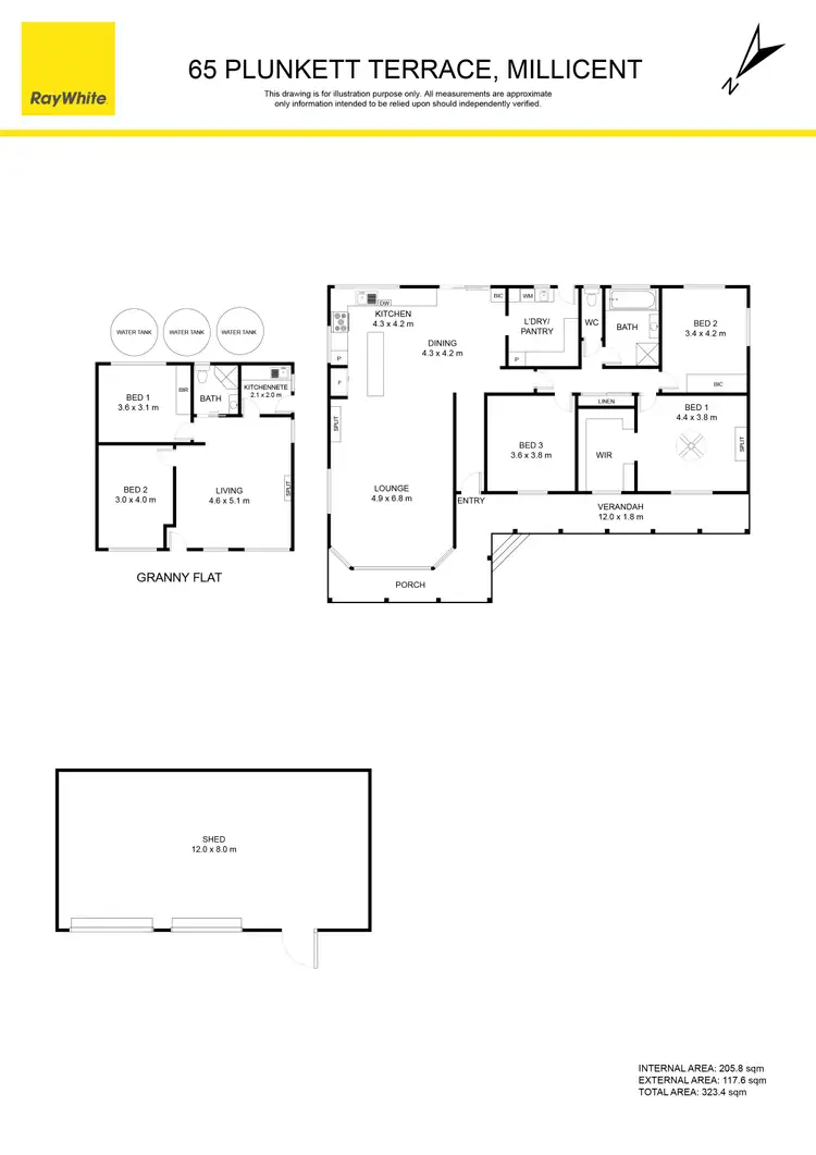 Floorplan of Homely house listing, 65 Plunkett Terrace, Millicent SA 5280