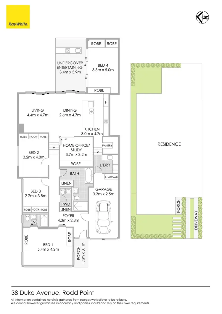 Floorplan of Homely house listing, 38 Duke Avenue, Rodd Point NSW 2046