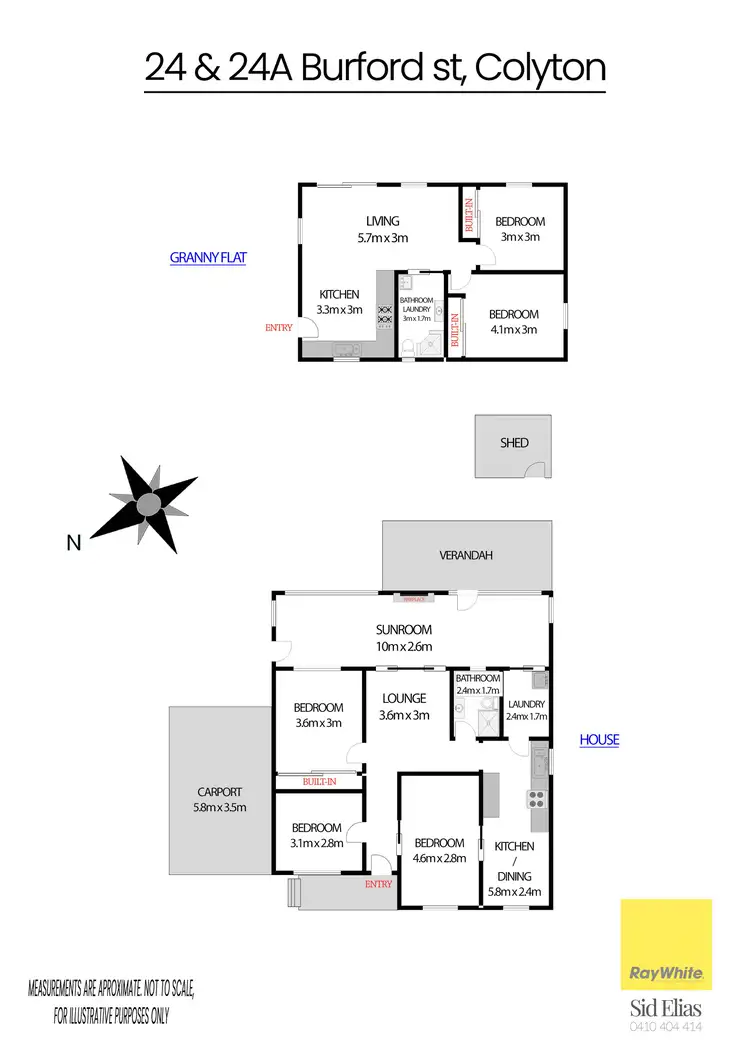 Floorplan of Homely house listing, 24 & 24A Burford Street, Colyton NSW 2760
