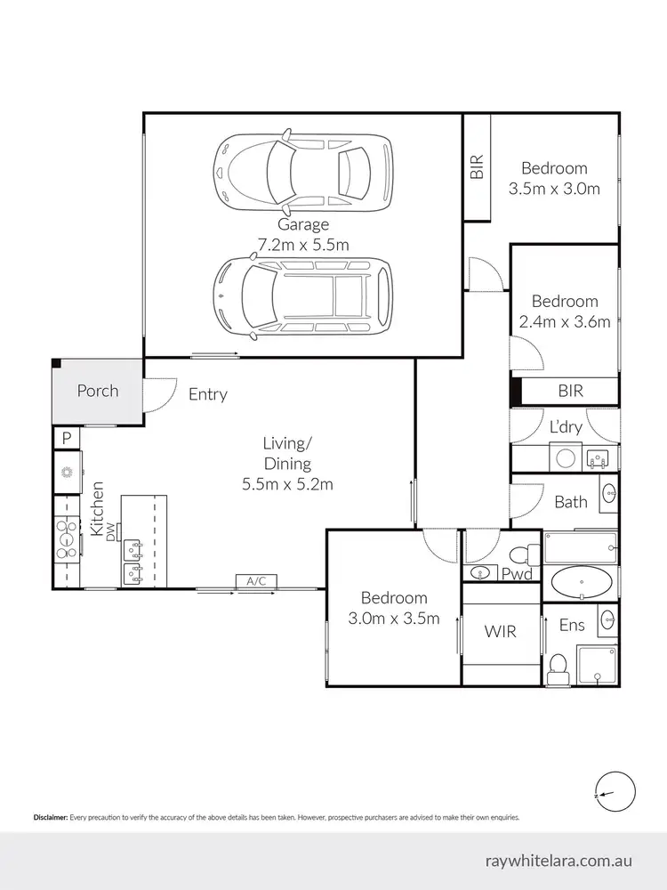 Floorplan of Homely house listing, 2/11 Kalinga Street, Norlane VIC 3214