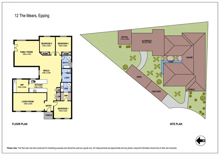 Floorplan of Homely house listing, 12 The Mears, Epping VIC 3076