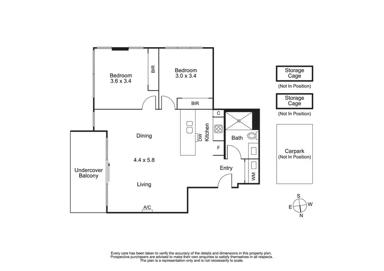Floorplan of Homely apartment listing, 107/23 Collins Street, Chadstone VIC 3148