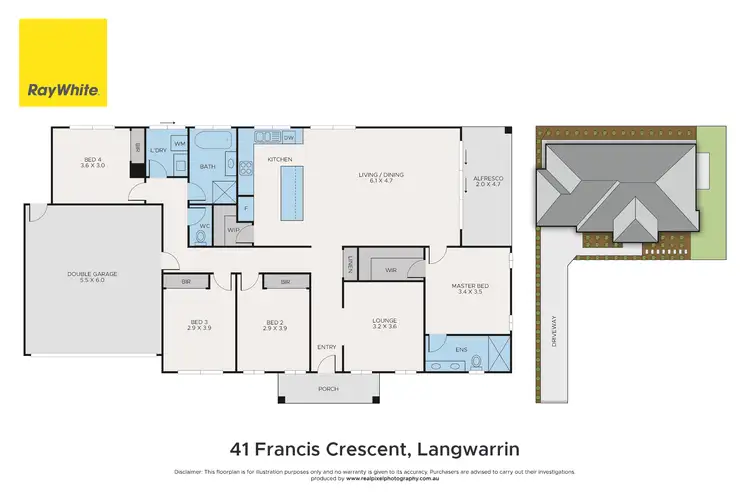 Floorplan of Homely house listing, 41 Francis Crescent, Langwarrin VIC 3910