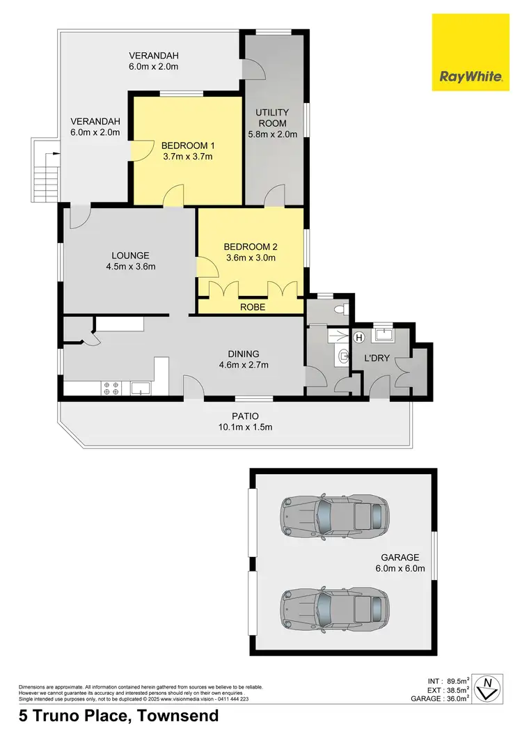 Floorplan of Homely house listing, 5 Truno Place, Townsend NSW 2463