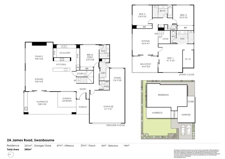 Floorplan of Homely house listing, 2A James Road, Swanbourne WA 6010