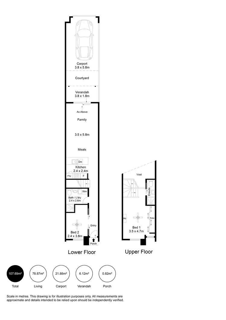 Floorplan of Homely house listing, 8 Florence Lane, Tonsley SA 5042