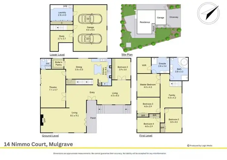 Floorplan of Homely house listing, 14 Nimmo Court, Mulgrave VIC 3170