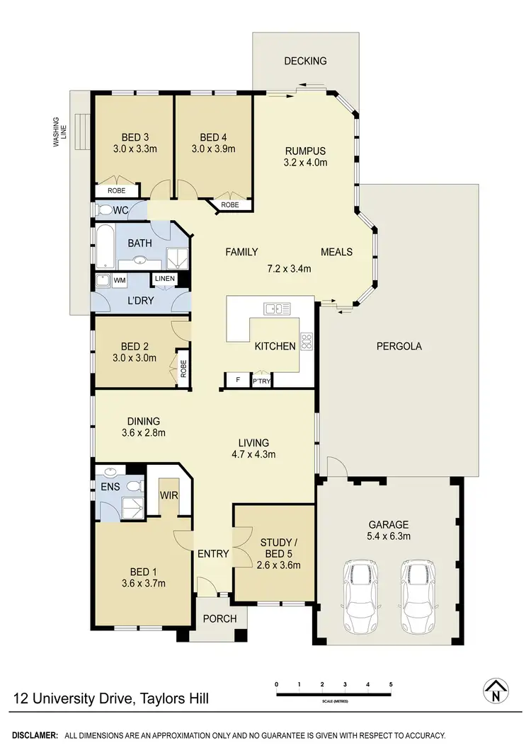 Floorplan of Homely house listing, 12 University Drive, Taylors Hill VIC 3037