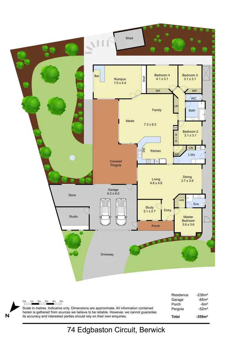 Floorplan of Homely house listing, 74 Edgbaston Circuit, Berwick VIC 3806