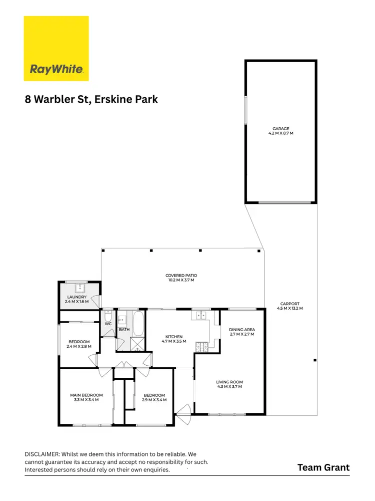 Floorplan of Homely house listing, 8 Warbler Street, Erskine Park NSW 2759