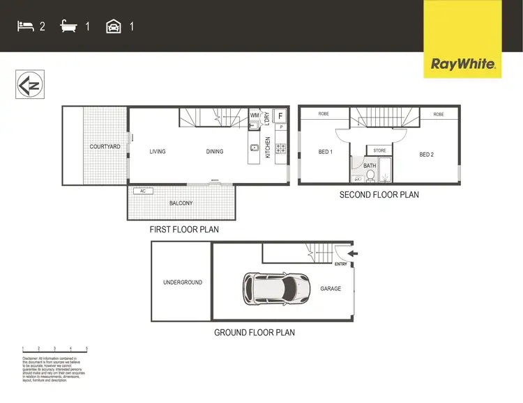 Floorplan of Homely townhouse listing, 22/135 Easty Street, Phillip ACT 2606