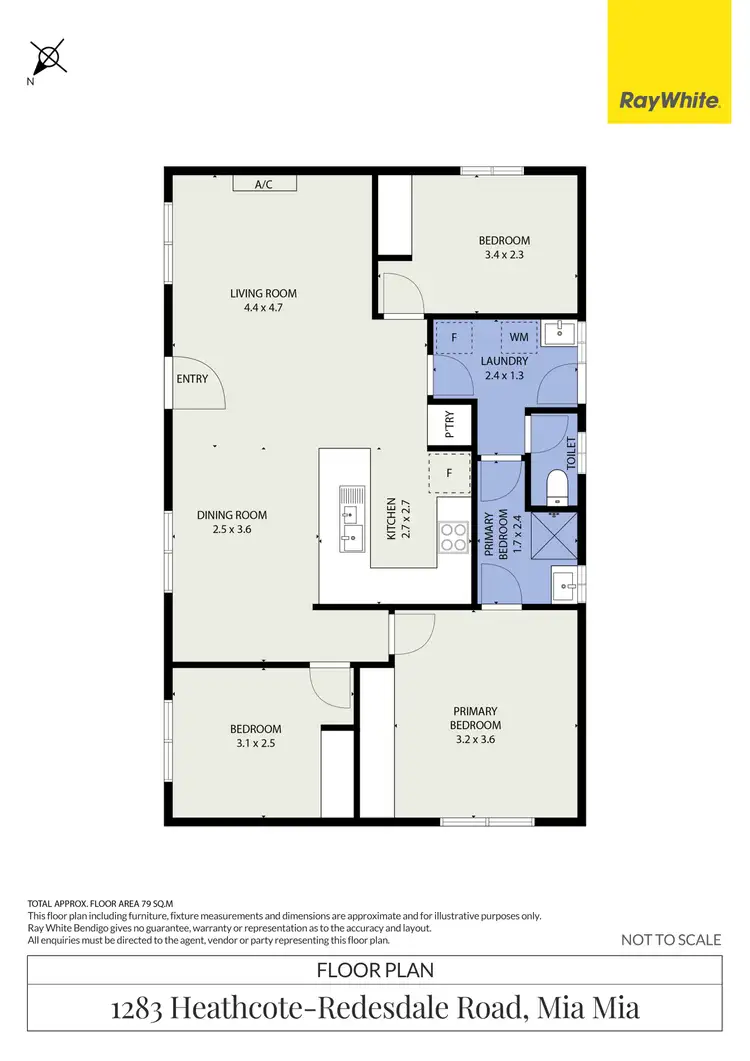 Floorplan of Homely rural property listing, 1283 Heathcote-redesdale Road, Mia Mia VIC 3444