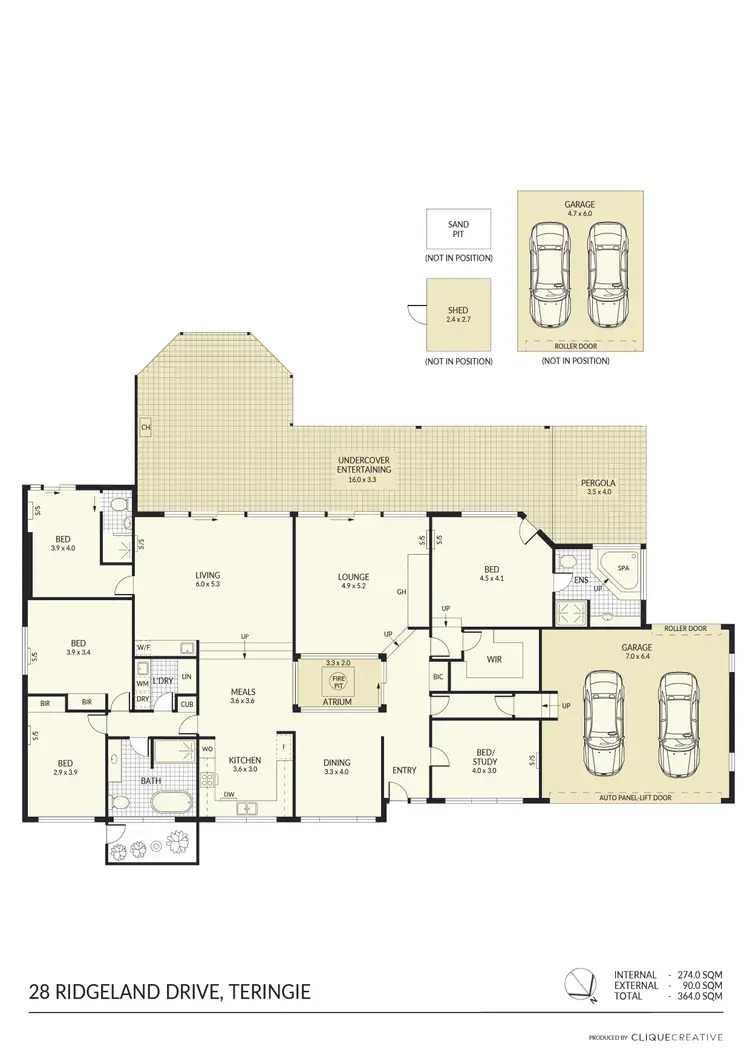Floorplan of Homely house listing, 28 Ridgeland Drive, Teringie SA 5072