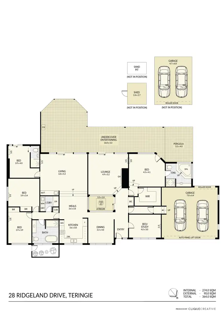Floorplan of Homely house listing, 28 Ridgeland Drive, Teringie SA 5072