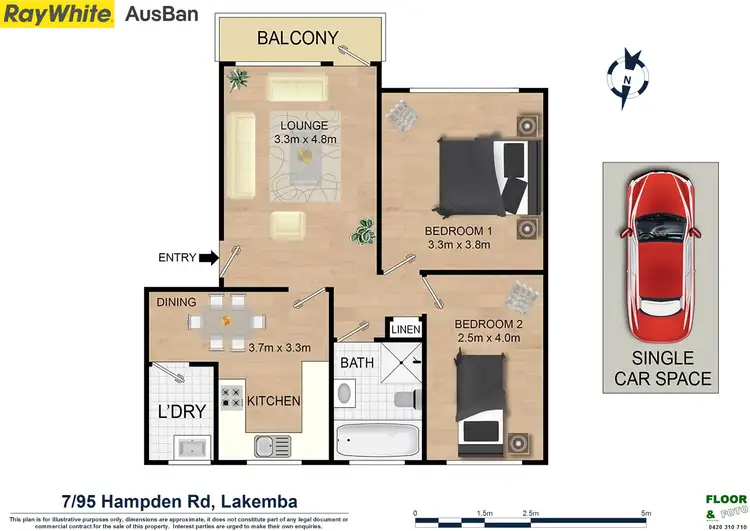 Floorplan of Homely apartment listing, 7/95 Hampden Road, Lakemba NSW 2195