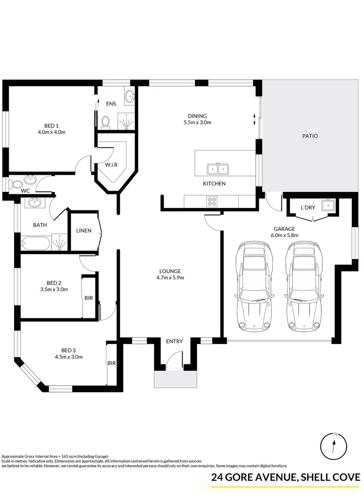 Floorplan of Homely house listing, 24 Gore Avenue, Shell Cove NSW 2529