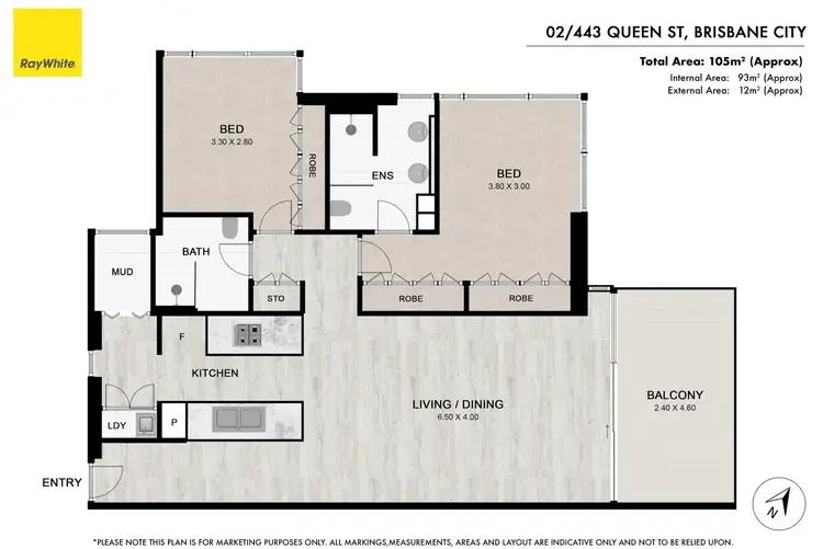 Floorplan of Homely apartment listing, 443 Queen Street, Brisbane City QLD 4000