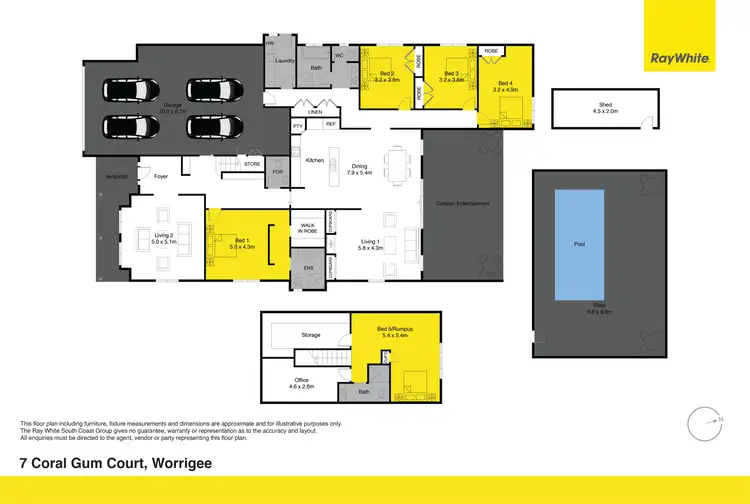 Floorplan of Homely house listing, 7 Coral Gum Court, Worrigee NSW 2540