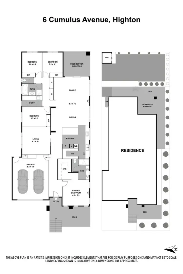 Floorplan of Homely house listing, 6 Cumulus Avenue, Highton VIC 3216