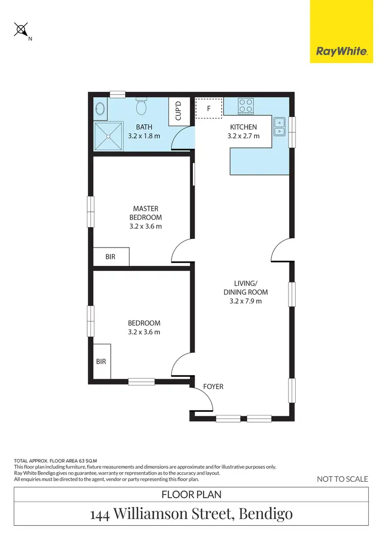 Floorplan of Homely house listing, 144 Williamson Street, Bendigo VIC 3550