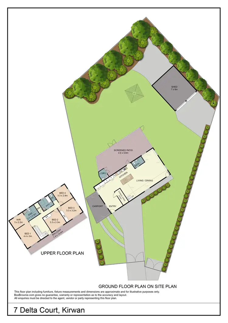 Floorplan of Homely house listing, 7 Delta Court, Kirwan QLD 4817