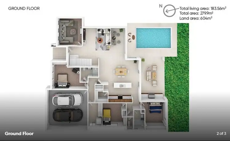 Floorplan of Homely house listing, 212 Freshwater Drive, Banksia Beach QLD 4507