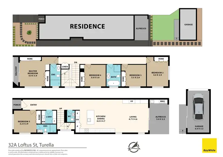 Floorplan of Homely semi-detached listing, 32A Loftus Street, Turrella NSW 2205